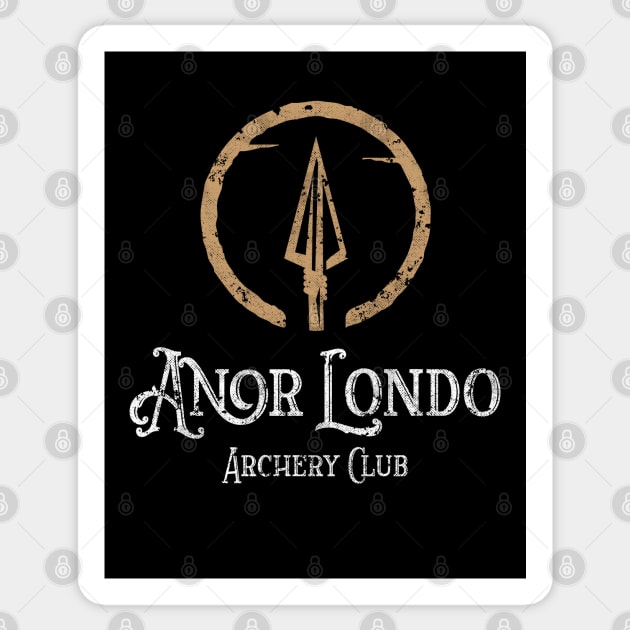 Anor Londo Archery Club 2.0 Sticker by Hataka